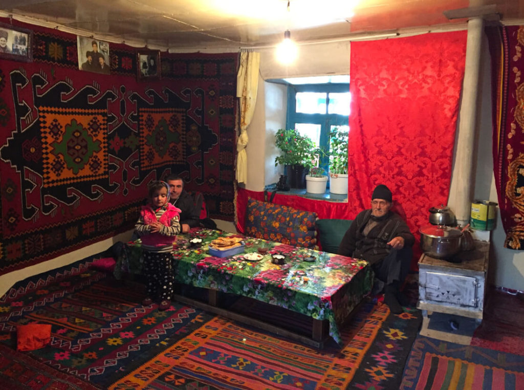 A traditional Caucasian house in Azerbaijan