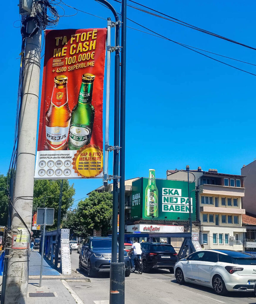 beer ads Kosovo
