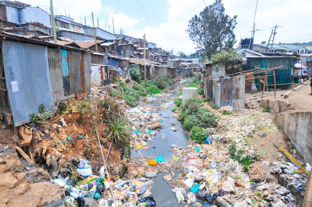 The river of Kibera, Kenya
