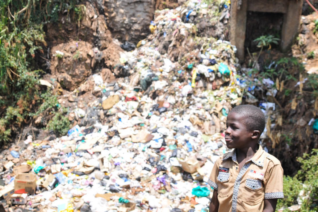 A huge pile of shit in Kibera