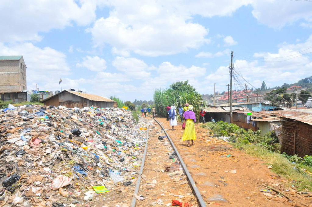 The train tracks of Kibera