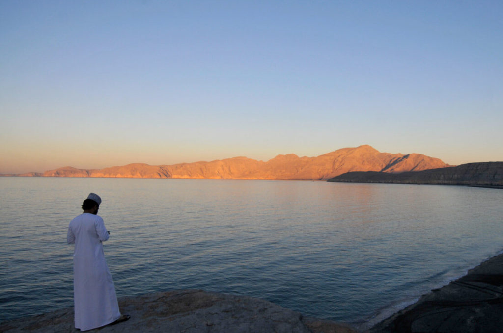 Musandam at sunset, Oman