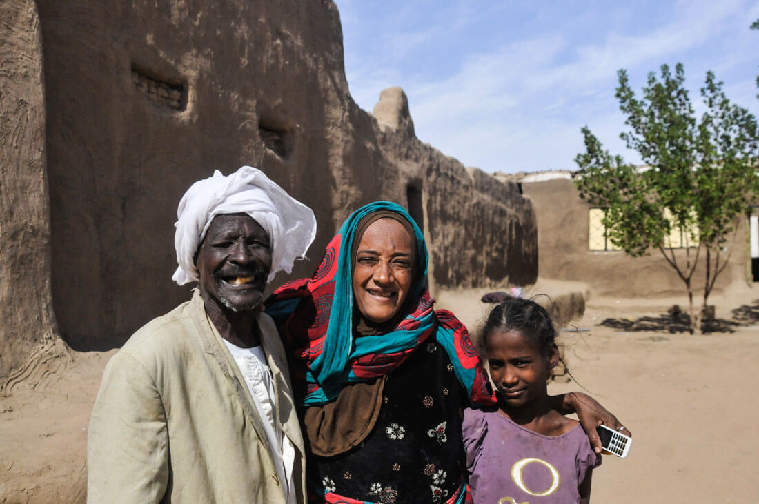 A Nubian family from Sudan