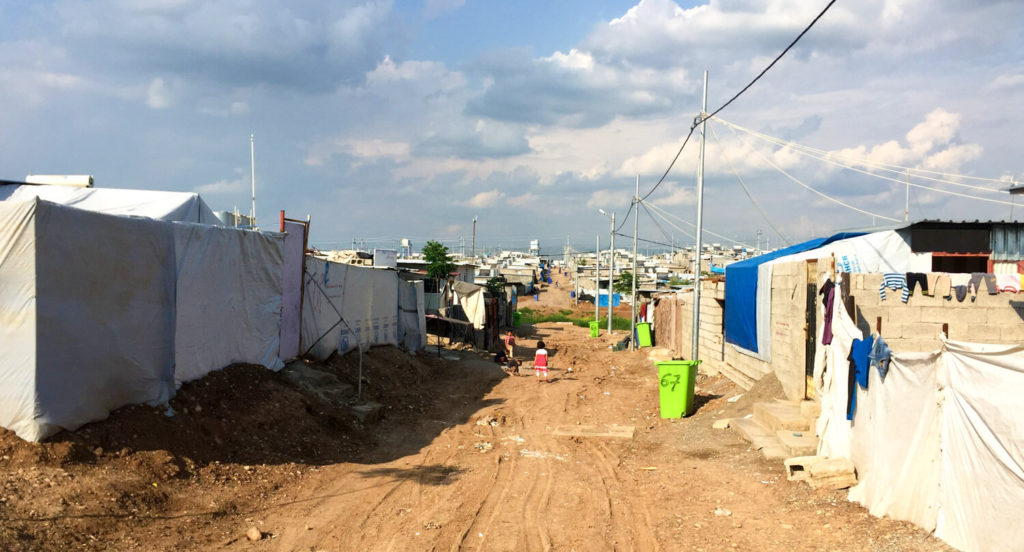 A Syrian refugee camp