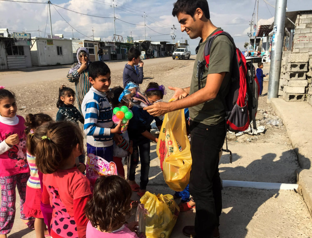 Visiting a Syrian refugee camp