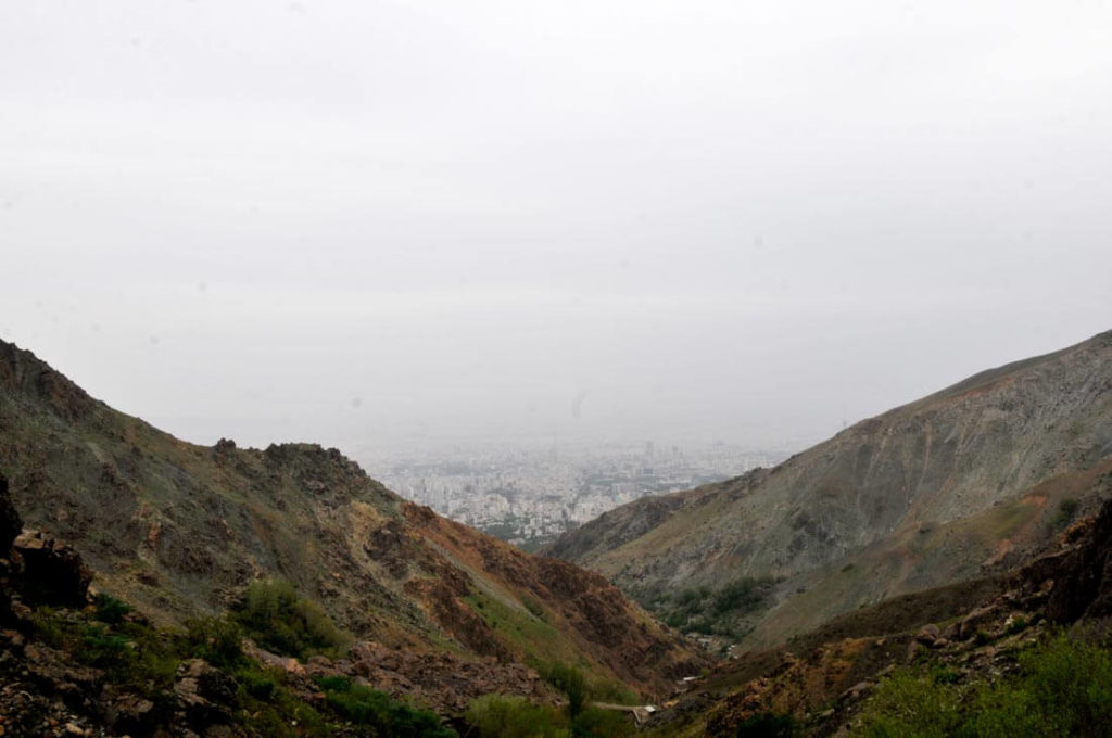 Tehran air pollution, Mount Tochal