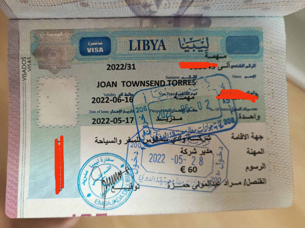 Visa for Libya