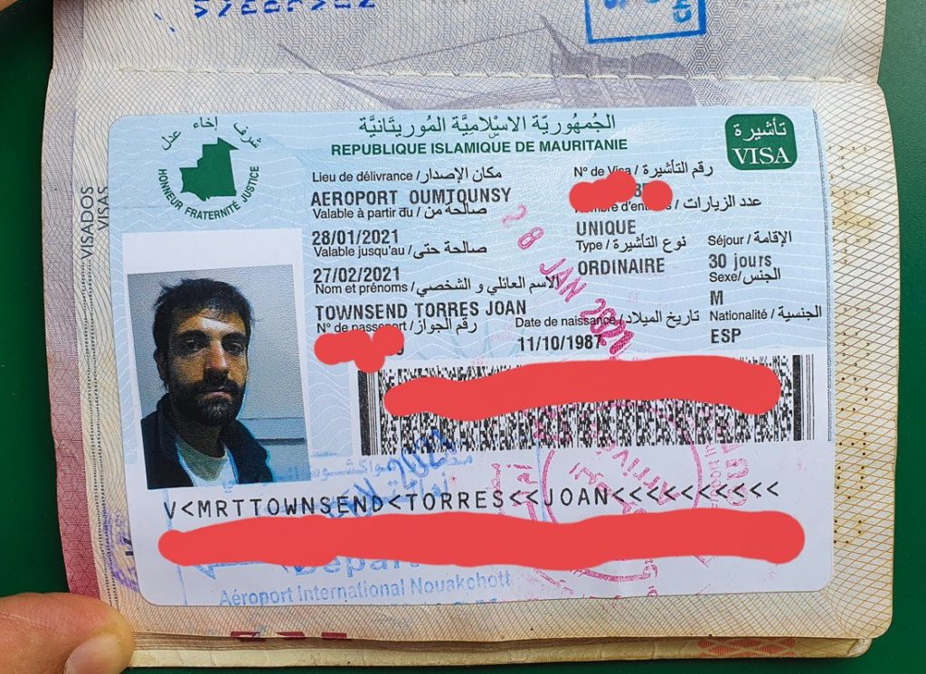 visa for Mauritania