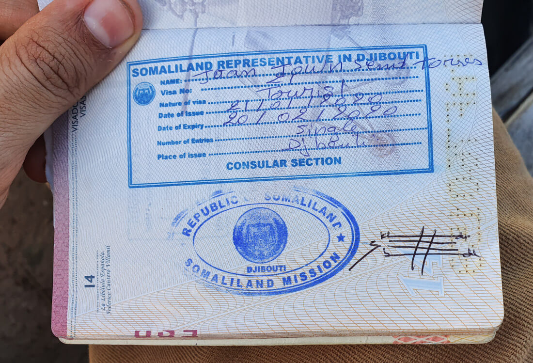 visa for Somaliland